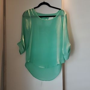 Mint green blouse